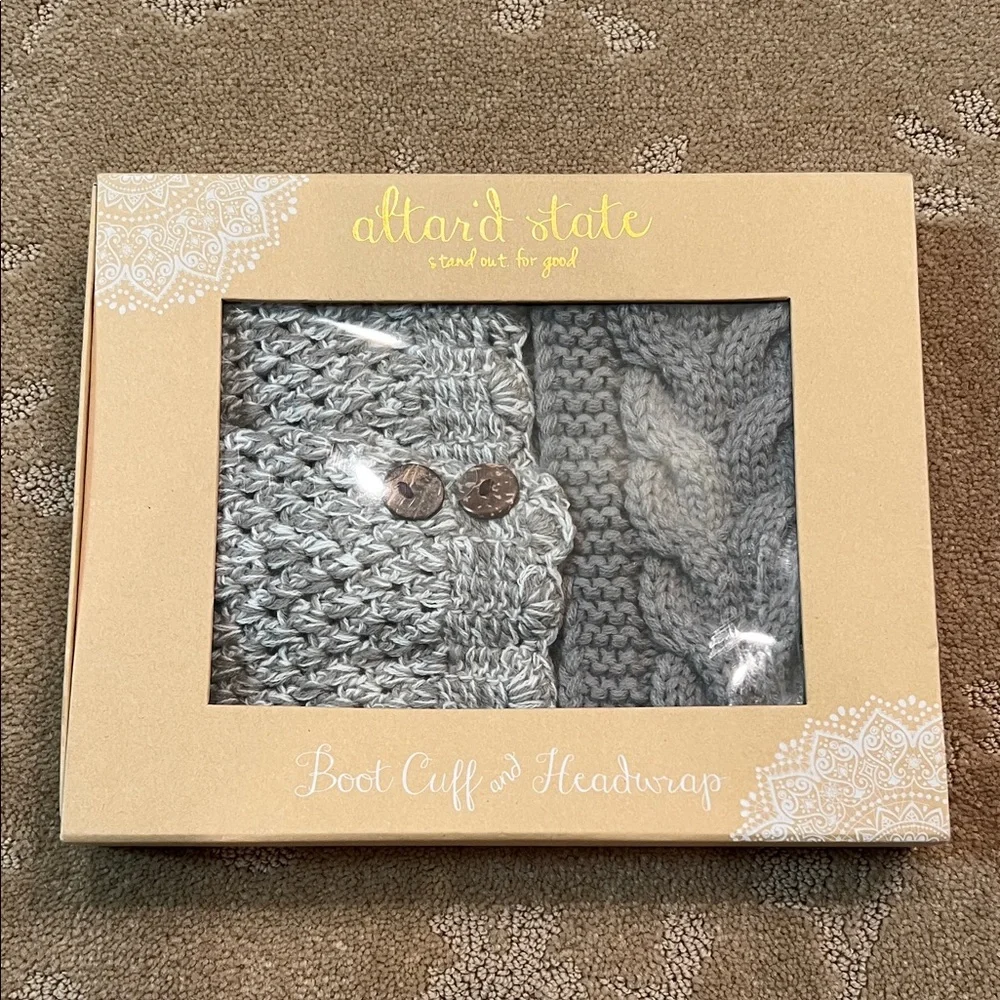NWT Altar’d State Boot Cuff & Headwrap Set